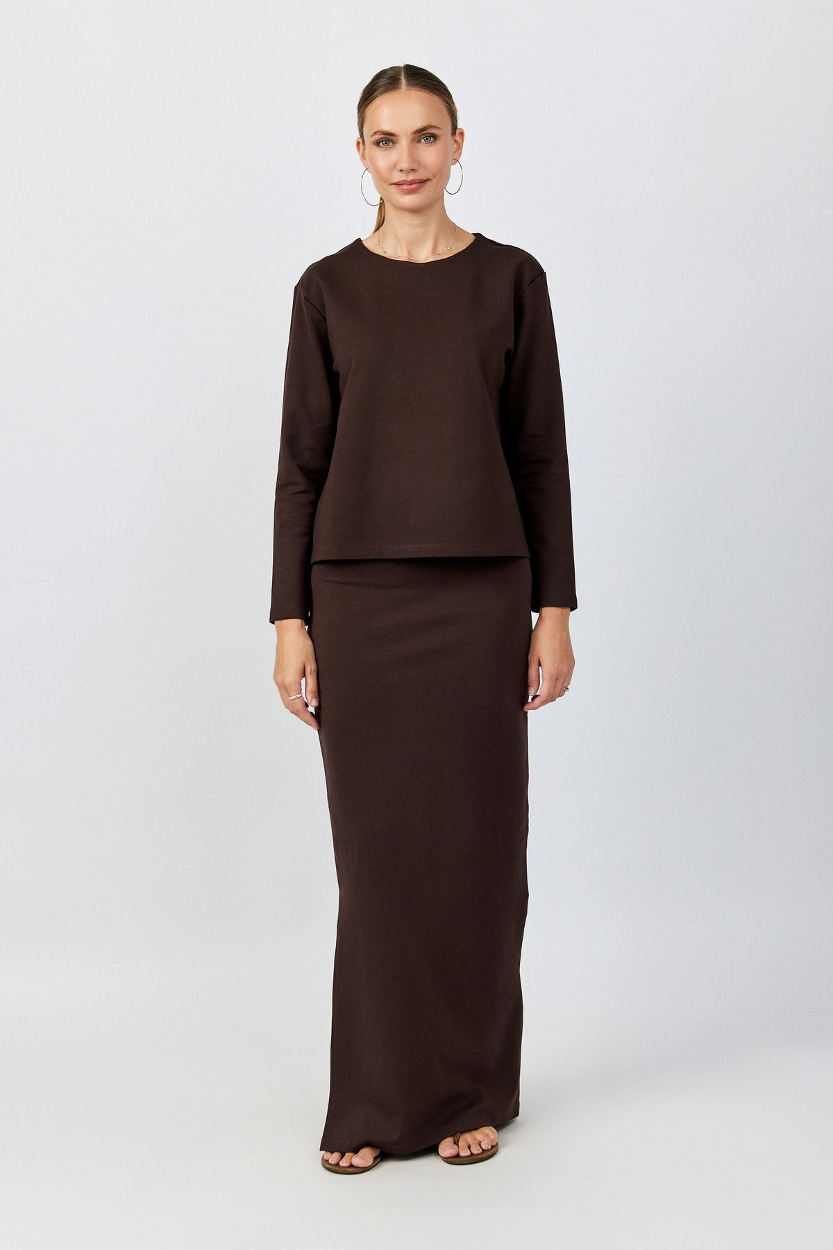 טישרט ג'רסי אלגנט שרוול ארוך