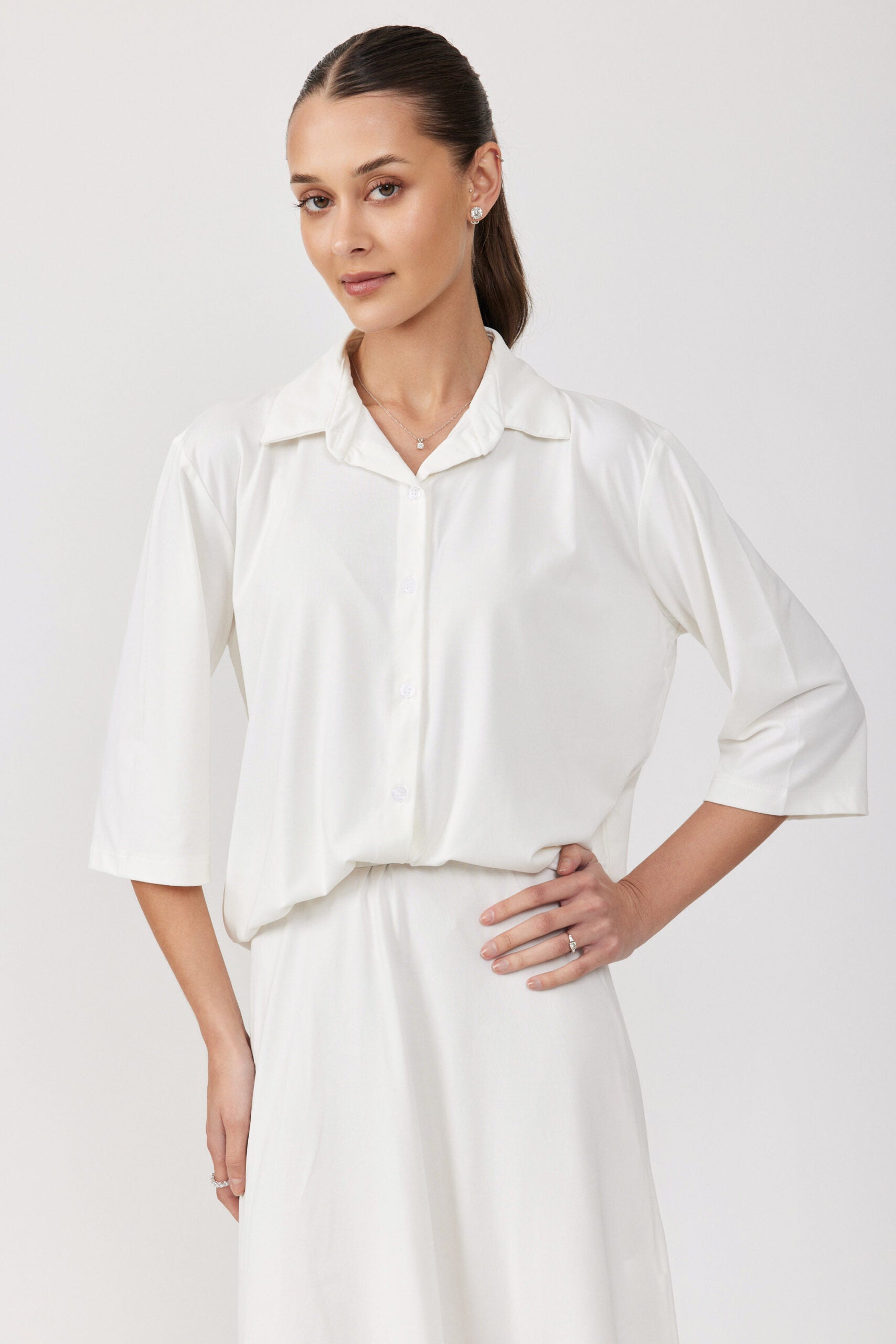 חולצת קופרו כפתורים